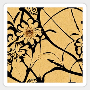 Rococo floral pattern, model 16 Sticker